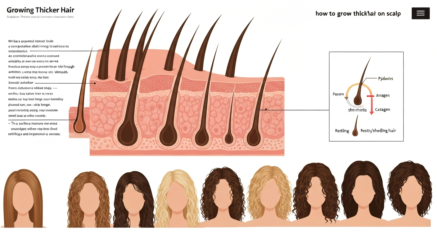 how to grow thicker hair on scalp
